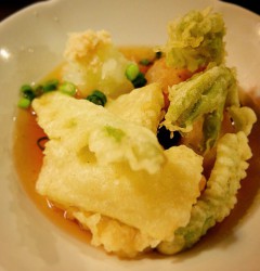 里芋と山うどの揚げだし