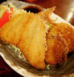 アジフライとさつまいもフライ！