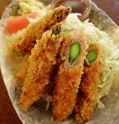 アスパラの豚肉巻きフライ！