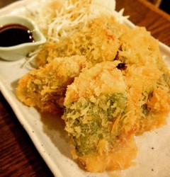 アジの梅しそ巻きフライ