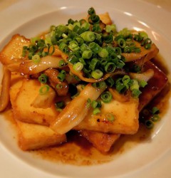 厚揚げとエリンギのバターしょうゆ炒め