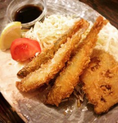 わかさぎとれんこんのフライ