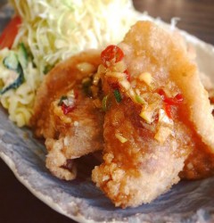 豚のから揚げ・中華香味だれ