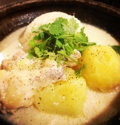 じゃがいもと手羽元のスープごはん