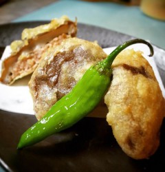 しいたけの肉づめ天