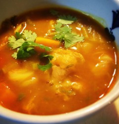 手羽元とたっぷり野菜のスパイススープ