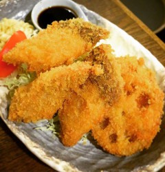 ブリとれんこんのフライ