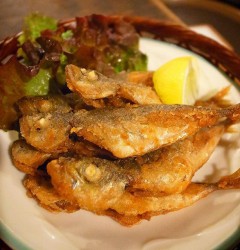 小アジのから揚げ