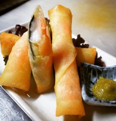 めんたいこ・もち・チーズの揚げ春巻