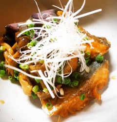 サバと茄子、きのこの揚げ漬け