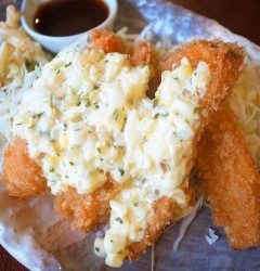 エビフライときのこのフライ・タルタルソース