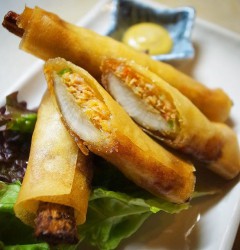 ごぼうのピリ辛！揚げ春巻
