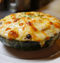 栗味かぼちゃのミートソースグラタン