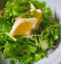 小夏と香味野菜のサラダ