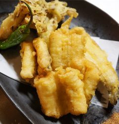 穴子とまいたけの天ぷら