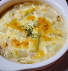 ホワイトアスパラと新じゃがのゴルゴン焼き